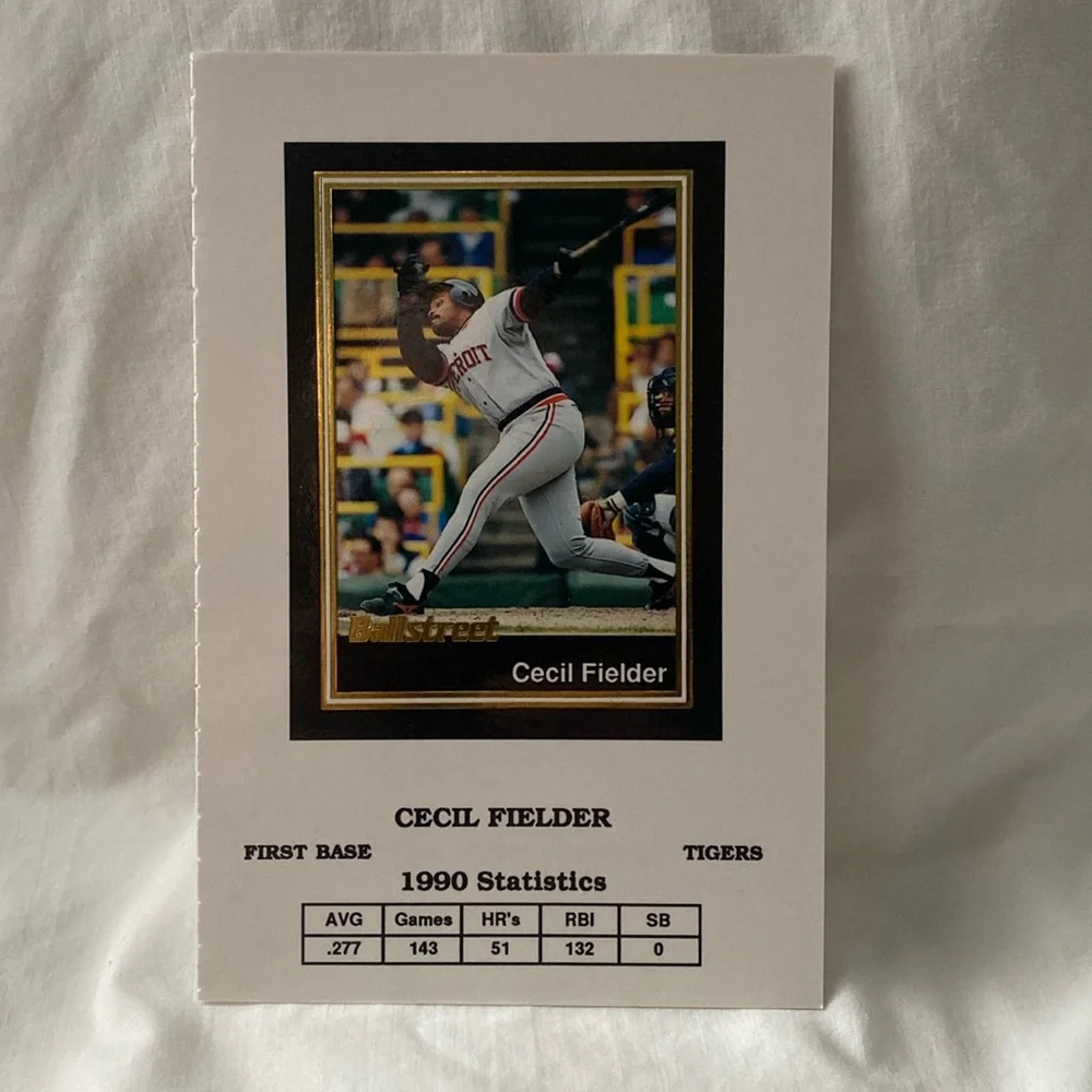 1991 BallStreet Cecil Fielder (MISC14)